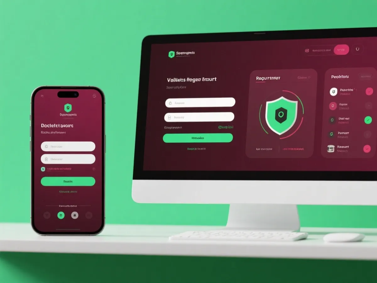 安全注册入口界面示意图